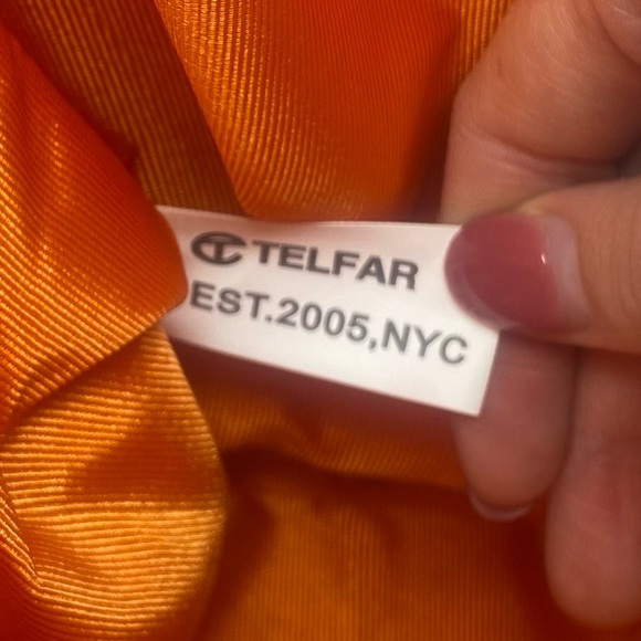 Telfar Orange Shopping Bag Tote Purse - Picture 10 of 11